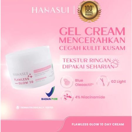 Cream Siang Glowing Pencerah Wajah Hanasui / Day Cream terlaris