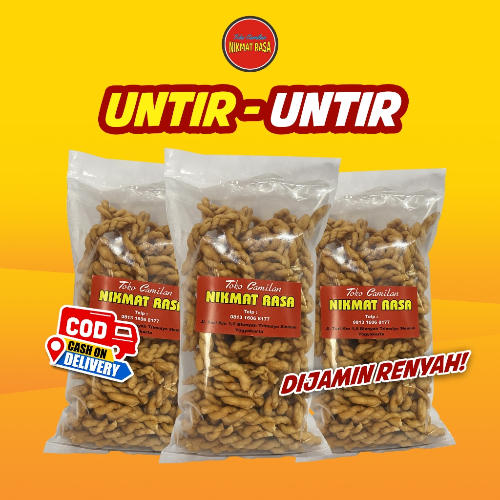 

Untir-untir/ Kue Tambang 250g Snack Kiloan Enak Murah
