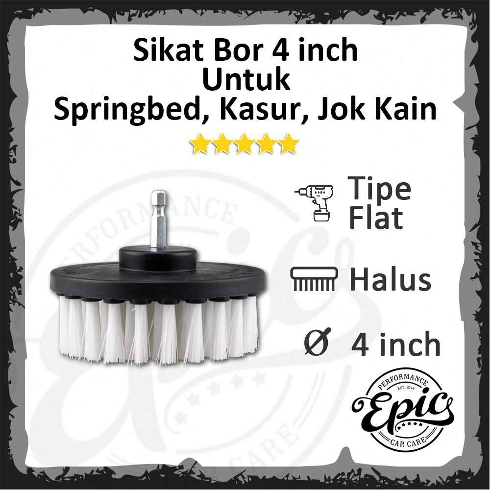Sikat Bor Jok Kain Sofa Spring Bed Kasur Ranjang Karpet Sikat Bor Flat 4 inch