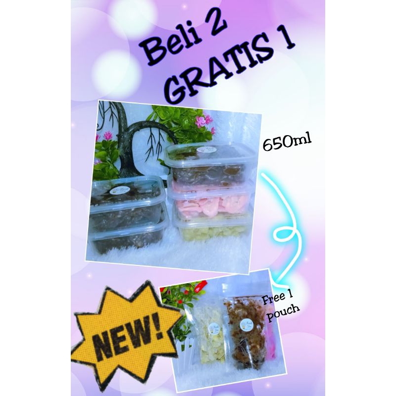 

Keripik Pisang Lumer Dengan Varian Rasa 650ml (2box+1pouch)