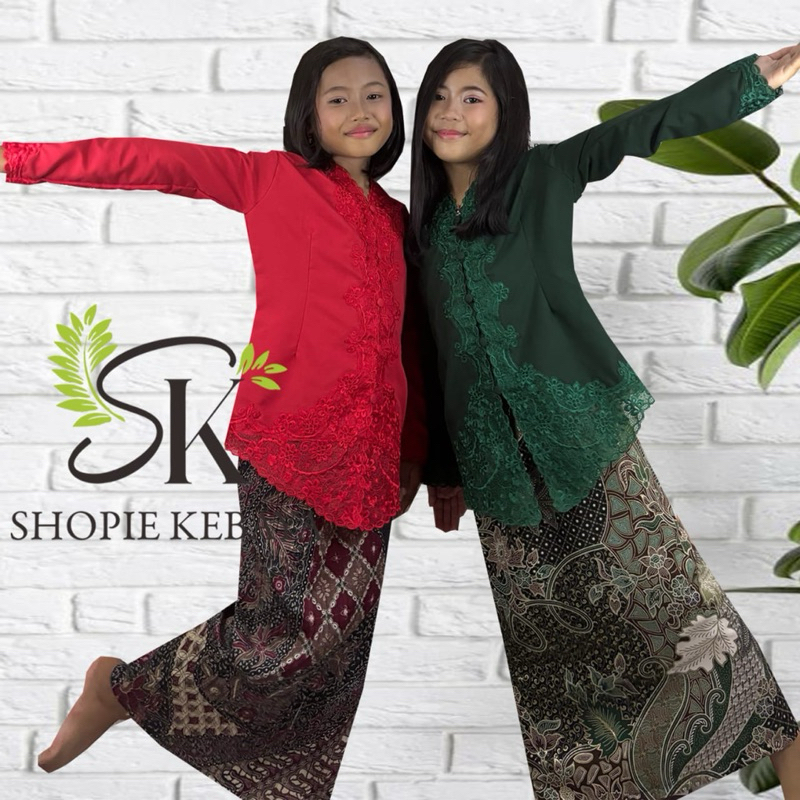 SHOPIE KEBAYA KEBAYA ENCIM BORDIR ANAK SD..KLS 1-6..
