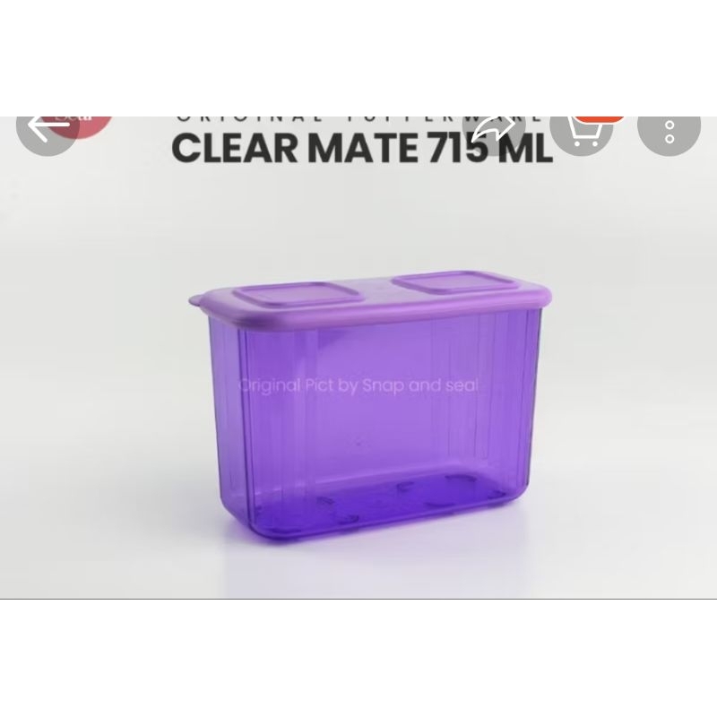 Tupperware Clear mate 1 pcs