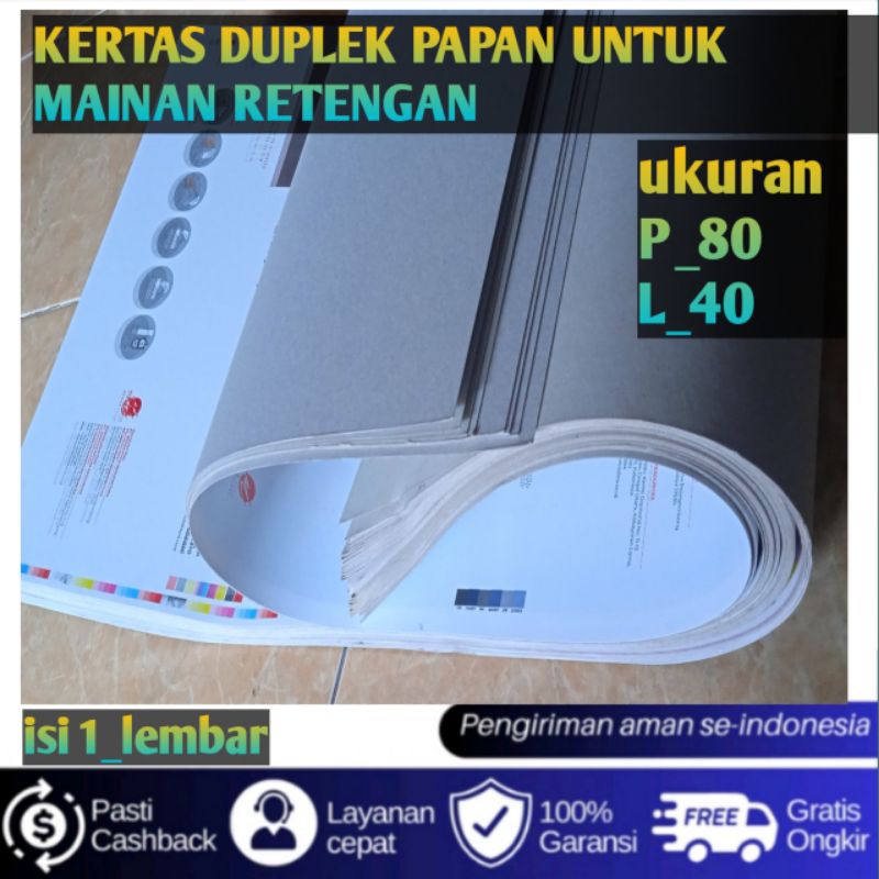 

kertas duplek tebal untuk alas gantungin mainan ukuran 80x40cm isi 1 lembar