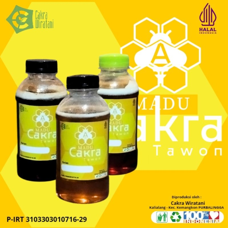 

Madu Cakra Tawon 250gram Madu Asli Original Varian Bunga