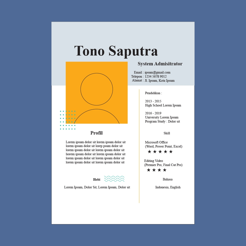 [03] Template CV Modern