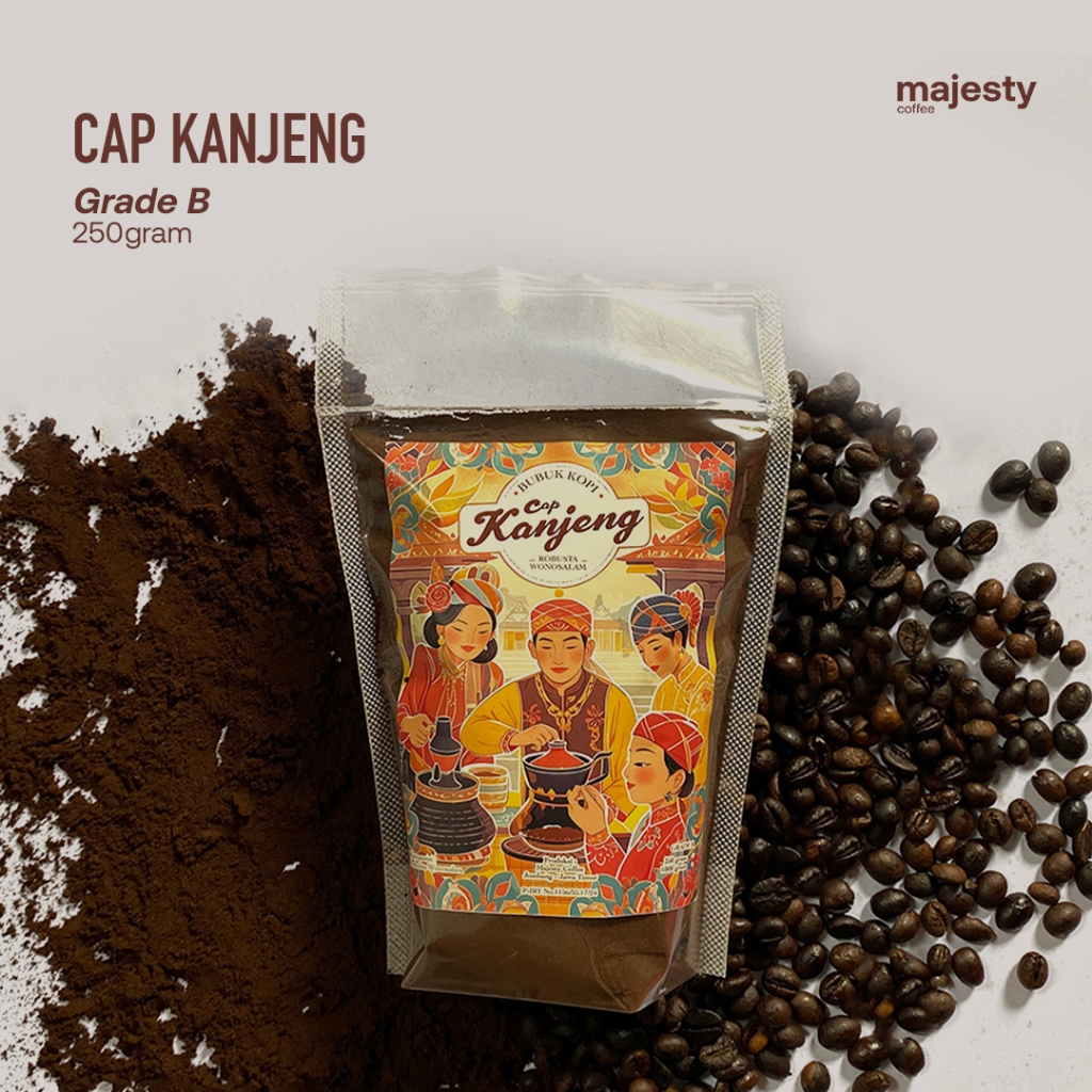 

[250g] Cap Kanjeng Kopi Bubuk Robusta Wonosalam || Grade B