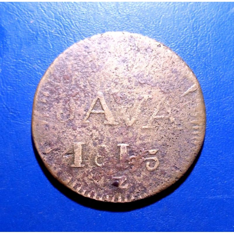 Koin 1 Stuiver British East Indies 1815 z Rare
