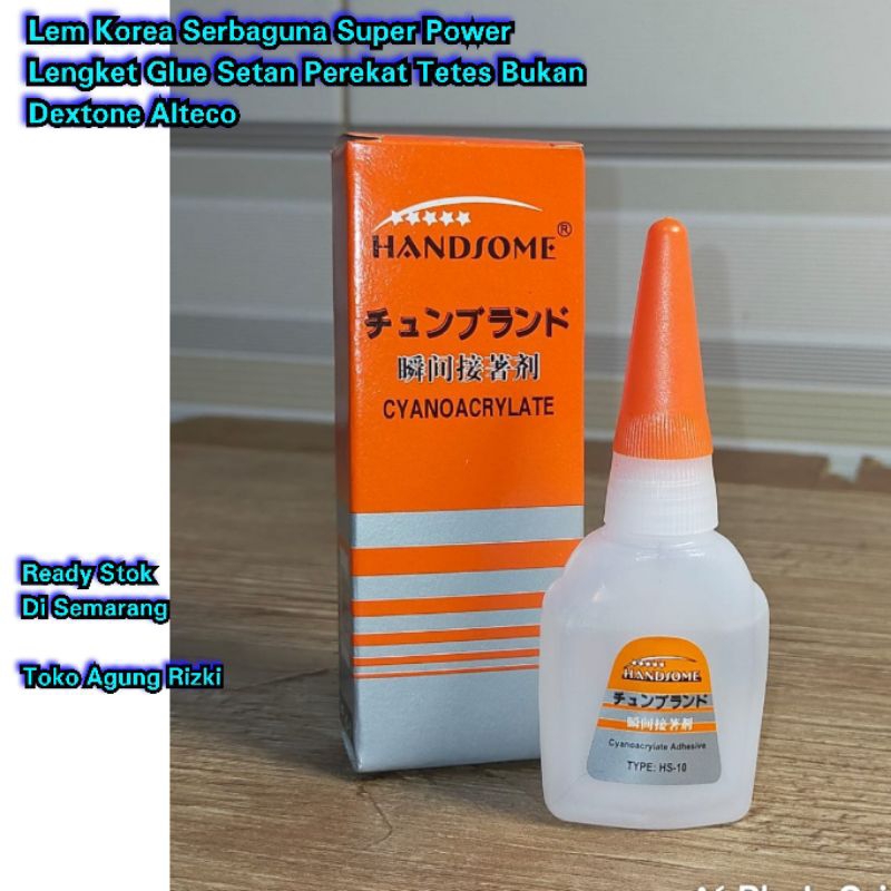 

Lem Korea Serbaguna Super Power Lengket Glue Setan Perekat Tetes