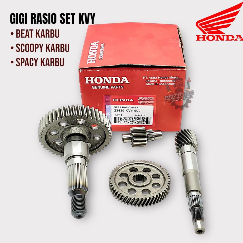 Gear Rasio Set Honda BeAT Karbu Scoopy Karbu Spacy Karbu Original Gigi Rasio KVY