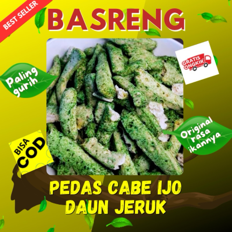 

DISKON Basreng Cabe Ijo 1Kg / Basreng Cabe Hijau Daun Jeruk