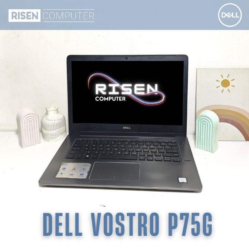 Second LAPTOP DELL VOSTRO P75G Intel Core i7 7500U RAM 8GB SSD 256GB Notebook 14inch Seken Bekas