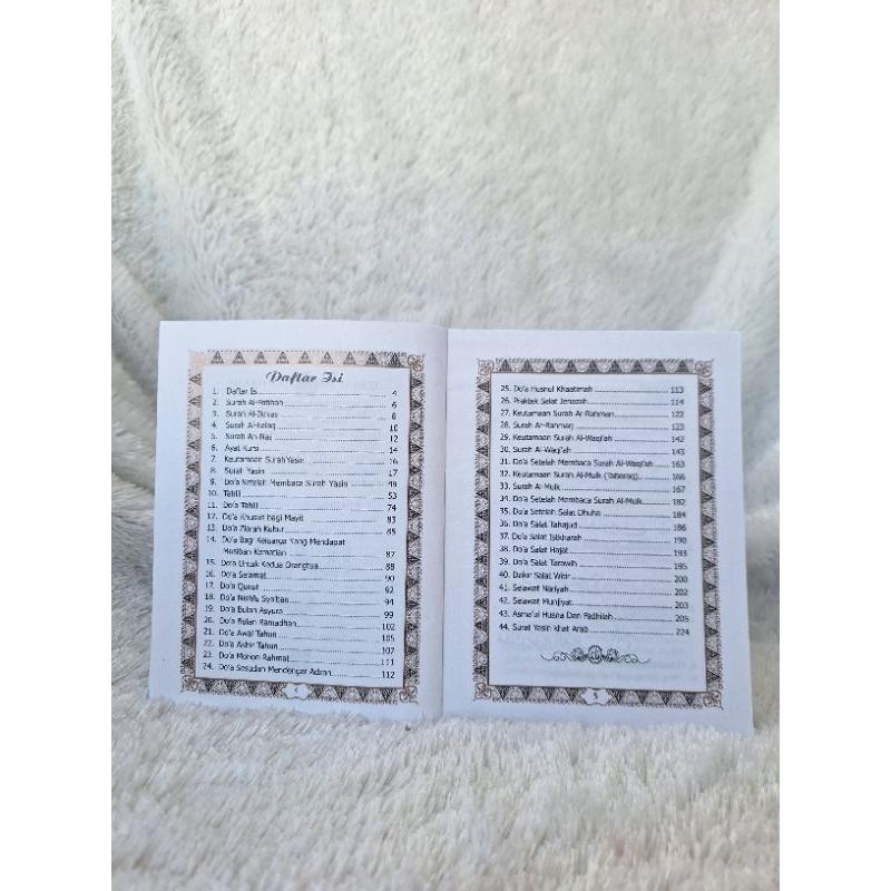 BUKU YASIN ERAJAYA 224 HALAMAN ARTAPAPER GLOSSY JAHIT BENANG TANPA COVER