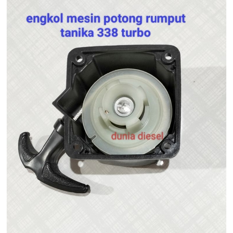 engkol mesin potong rumput 338 tanika tarikan engkol Tanika turbo 338 Recoil starter brush cutter