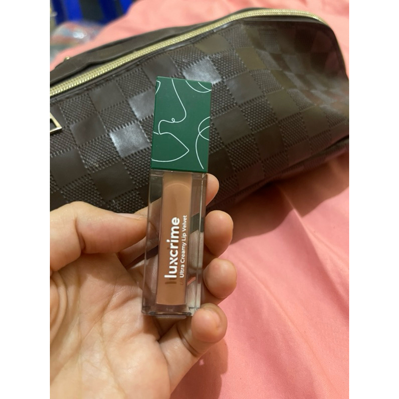 lip velvet luxcrime pearl milk , lip velvet preloved, luxcrime preloved , lip velvet pearl milk , ba