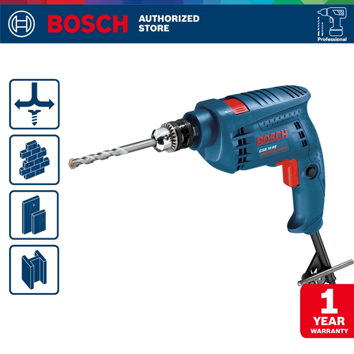 Bosch Impact Drill / Bor TanganListrik Impact 500Watt 10mm GSB 10 RE