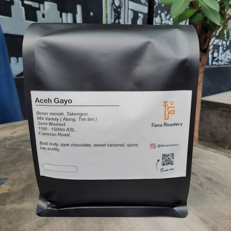 

Bubuk Kopi Aceh Gayo Washed Espresso Roast Berat 1kg