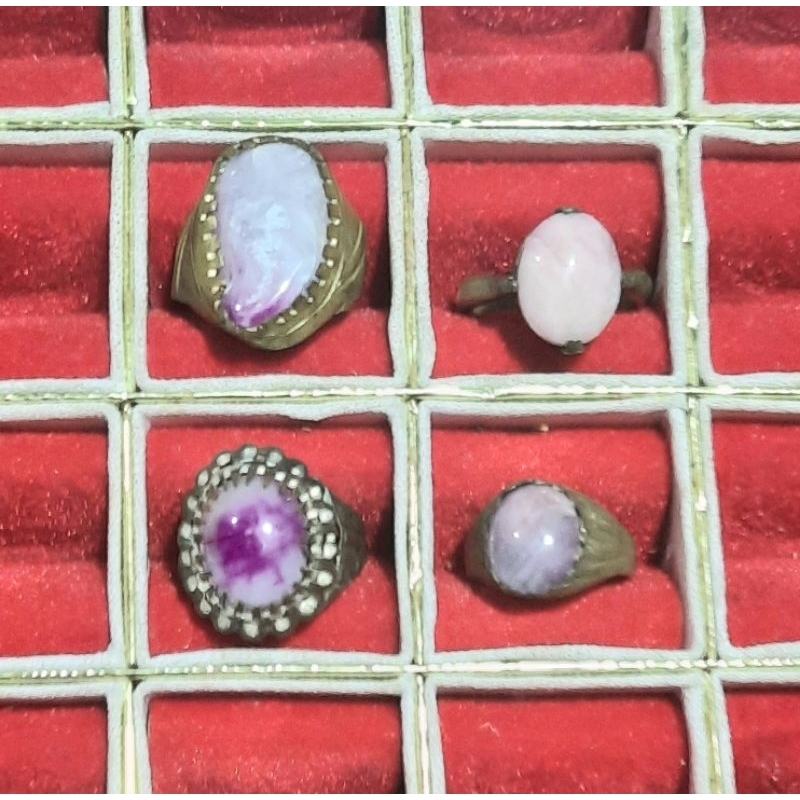 Batu Safir / batu cincin Sapphire alam asli - Pink Safir - Ungu safir