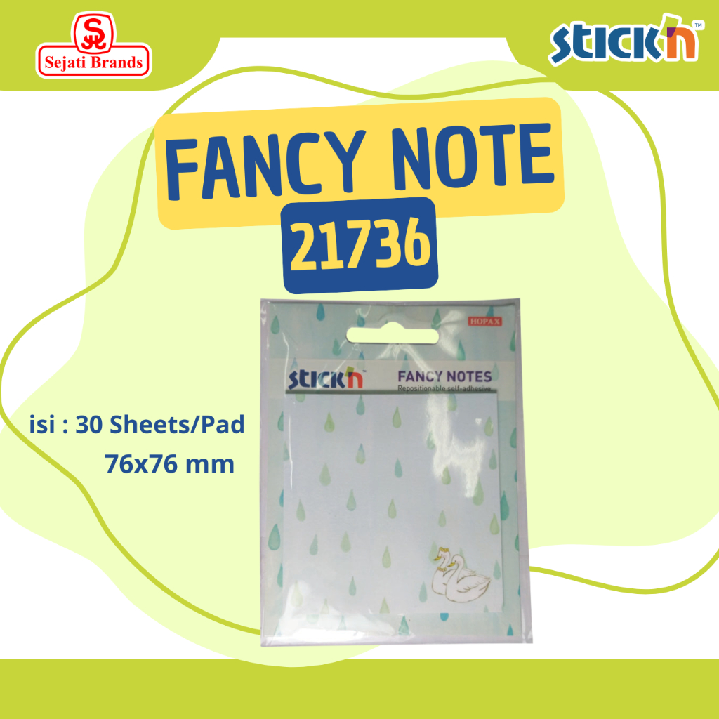

Stick'n Fancy Note Rain 21736 - Memo Sticky note motif unik