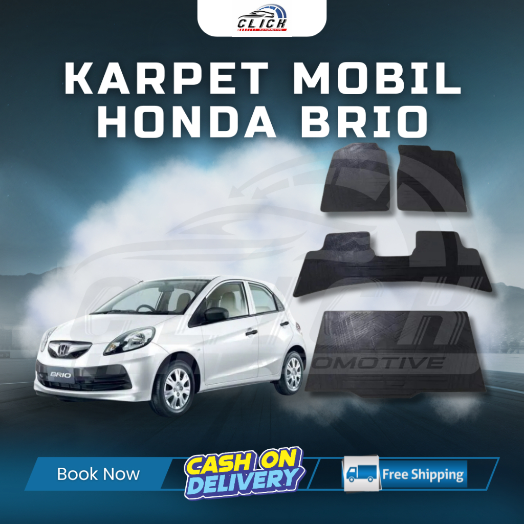 Karpet Lantai Karet Brio & All New Brio RS / Karpet Mobil Karet Brio Satu Set / Karpet Mobil Brio