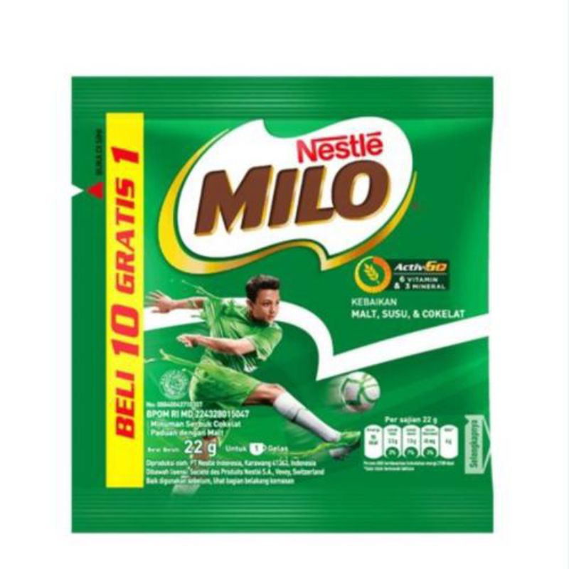 

Milo Sachet 1 Renceng (isi 10 pcs)