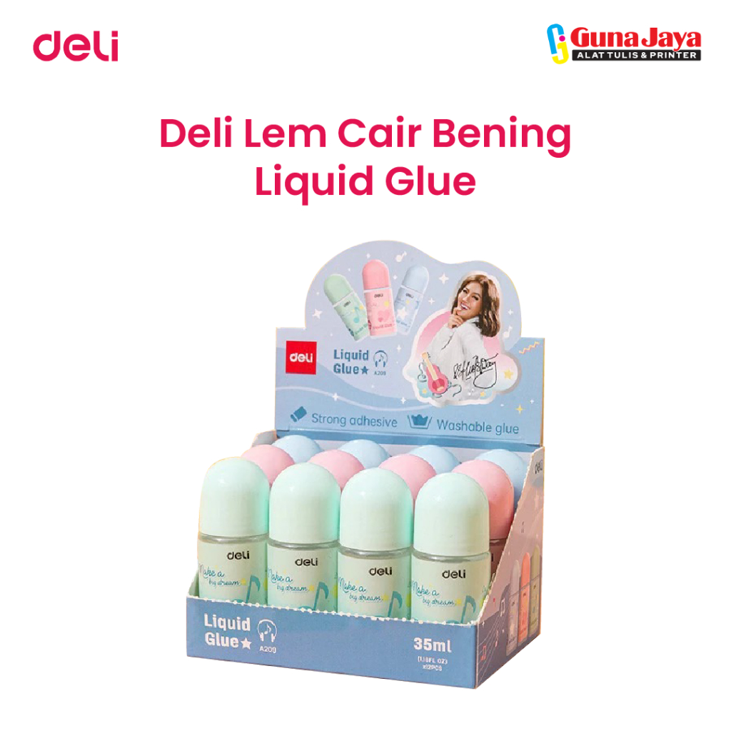 

DELI CA209 LIQUID GLUE - Deli Lem Cair - Lem Bening 35ml