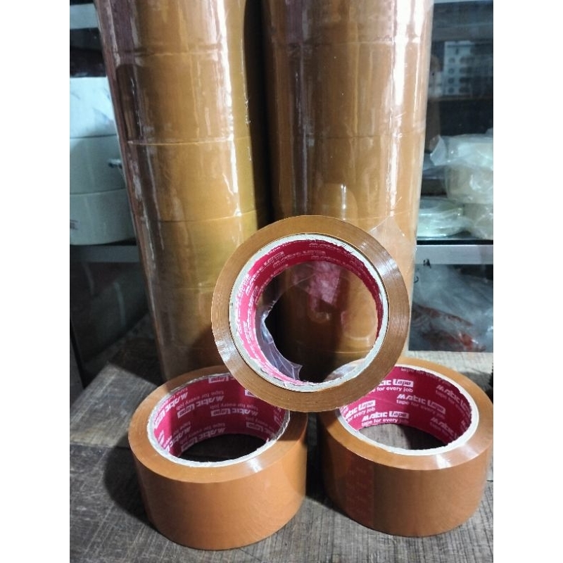 

Lakban isolasi Coklat isolasi Karton Ukuran 2 inci - + 90 yar