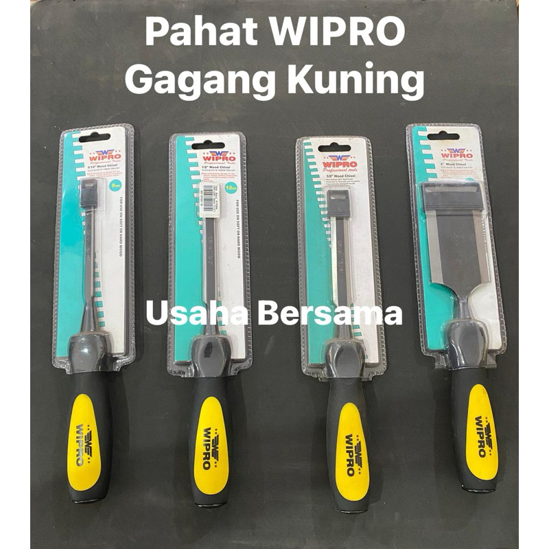 WIPRO Tatah GAGANG KUNING Pahat Tata Kayu 1/4 5/16 3/8 1/2 5/8 3/4 1 1.25 1.5 2 Inch/Inci /8//12/16/