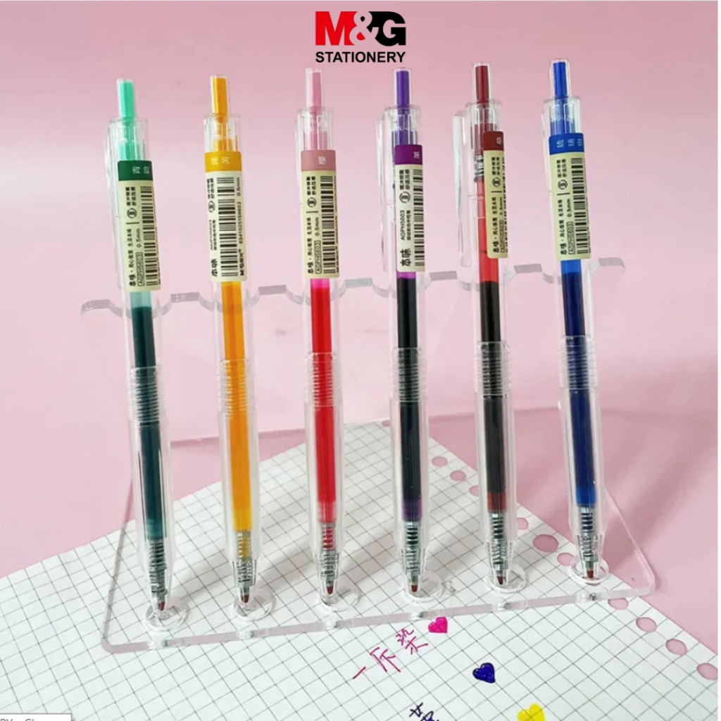 

Pulpen M&G Retractable Colorful #AGPH5603 Gel Pen 0.5 Pena Pulpen Ballpoint Gel Warna Warni - Satuan