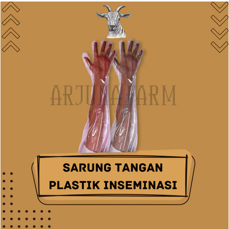 Sarung Tangan Plastik Inseminasi - Plastik Glove Ib 5 Jari Sapi Kerbau Kualitas Terbaik