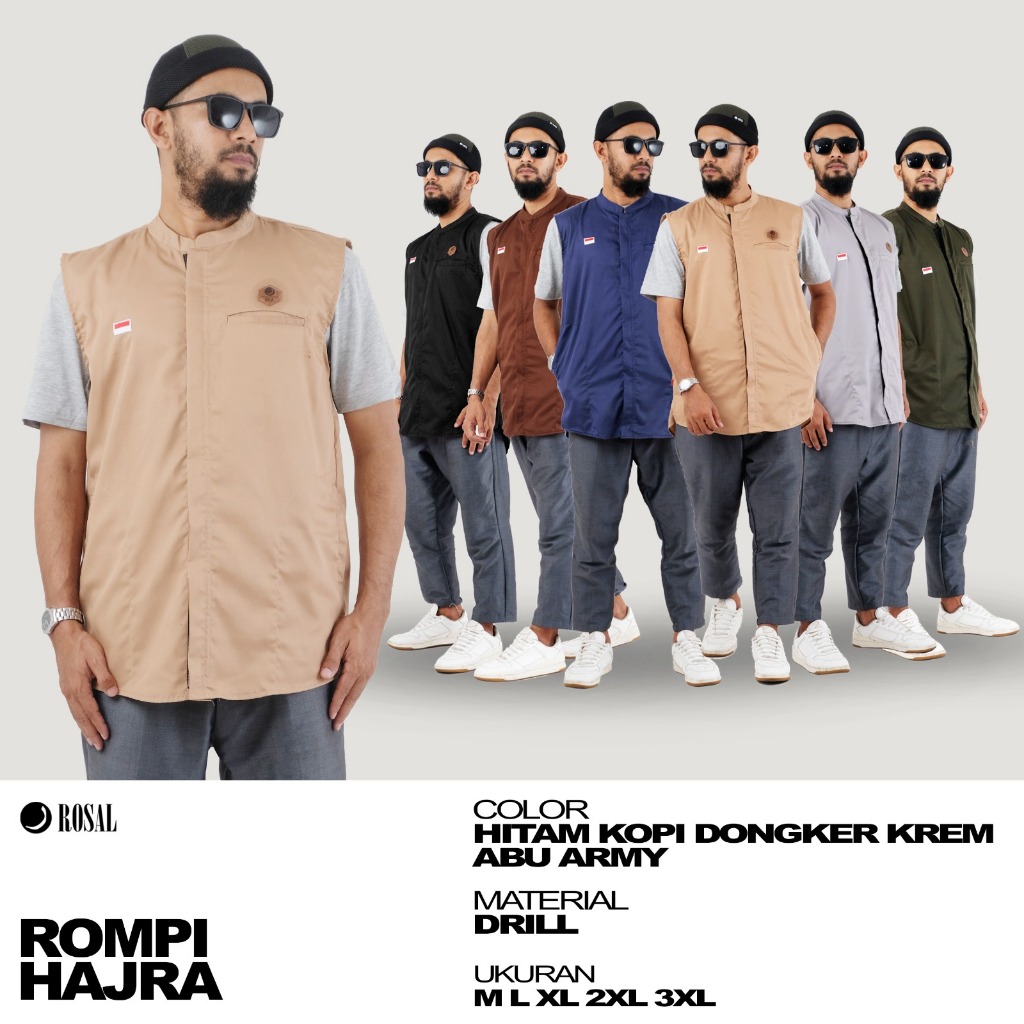 ROMPI SHOLAT HAJRA ROSAL / BAJU SHOLAT MUSLIM KOKO PRIA MURAH ORIGINAL PREMIUM