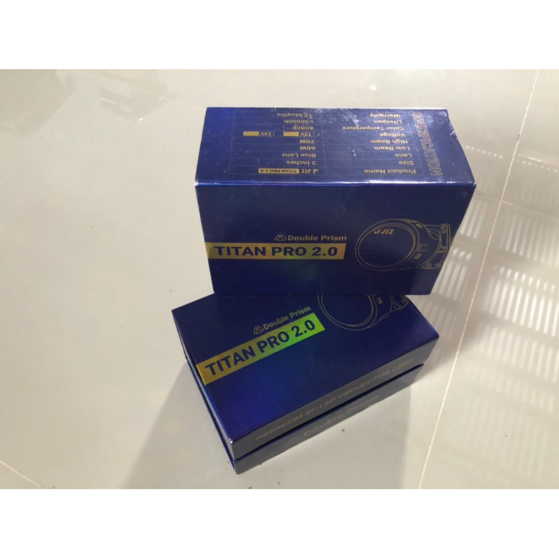 Sepasang Biled JTZ Titan Pro 2.0 Dual Prism Blue Lens