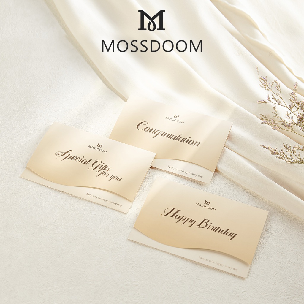 MOSSDOOM Special Gift Card/Birthday Card/Congratulation Card (DI TULIS/ISI PEMBELI)