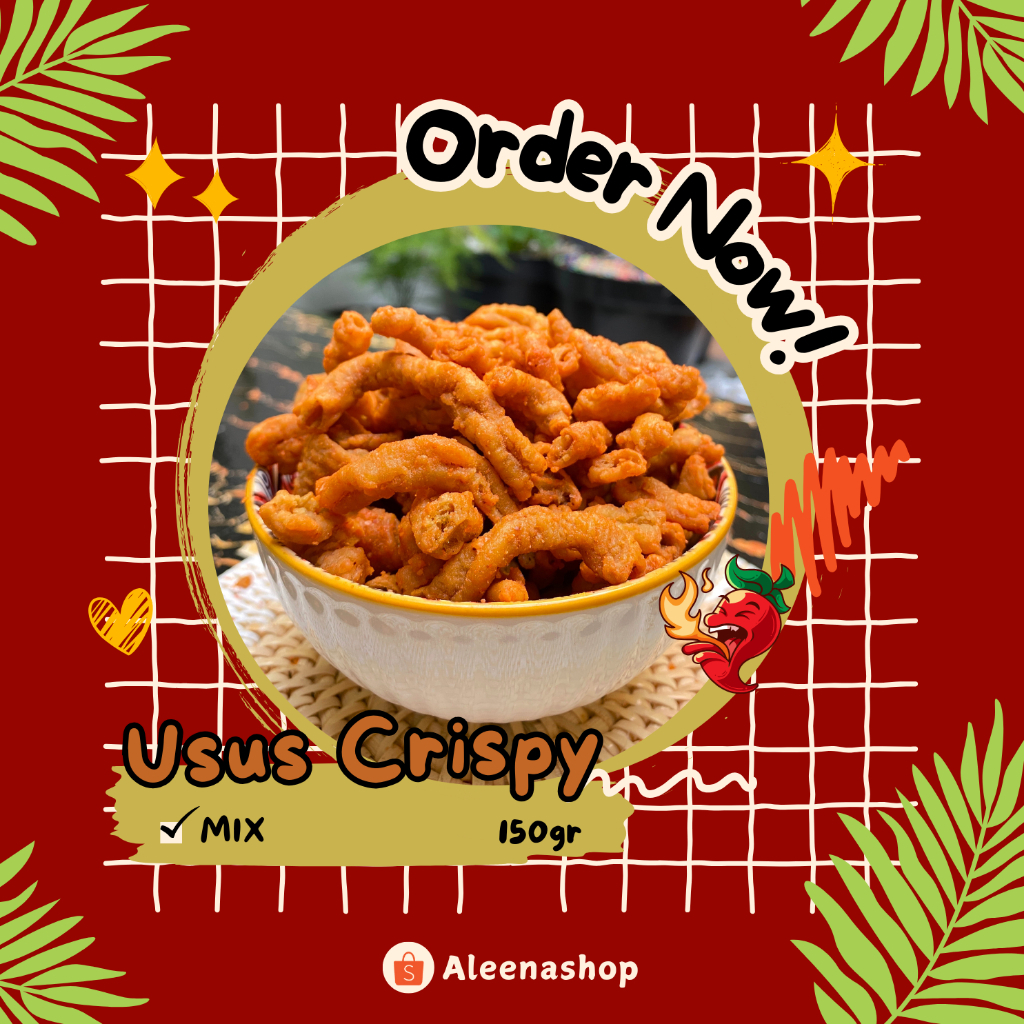 

CAMILAN USUS CRISPY / KERIPIK USUS RASA MIX PEDAS MANIS ASIN | 150gr