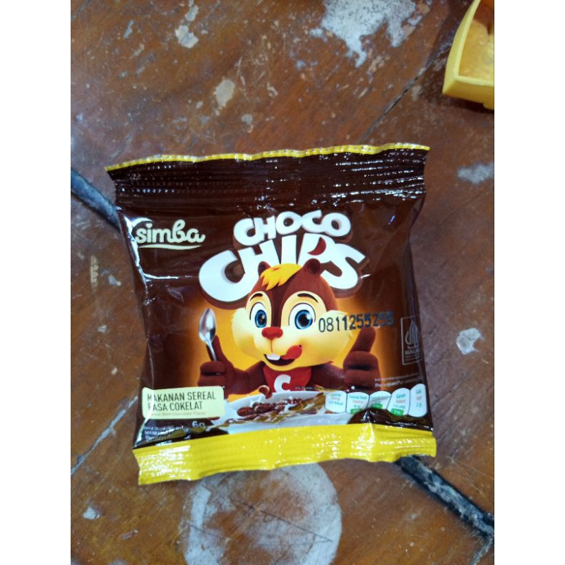 

snack choco chips 6g 1 renceng ( 10 pcs )