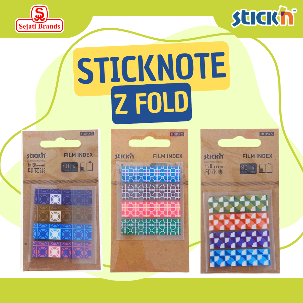 

STICKN Z Fold In Bloom | Memo Tempel | Sticky Notes | Pembatas Buku