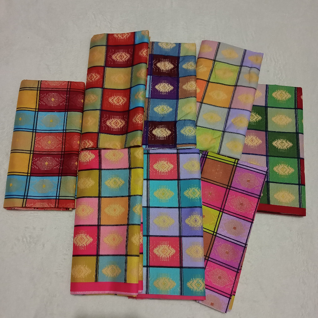 Sarung Bugis Adat Makasar / Sarung Baju Bodo / Sarung Kotak Khas Makasar