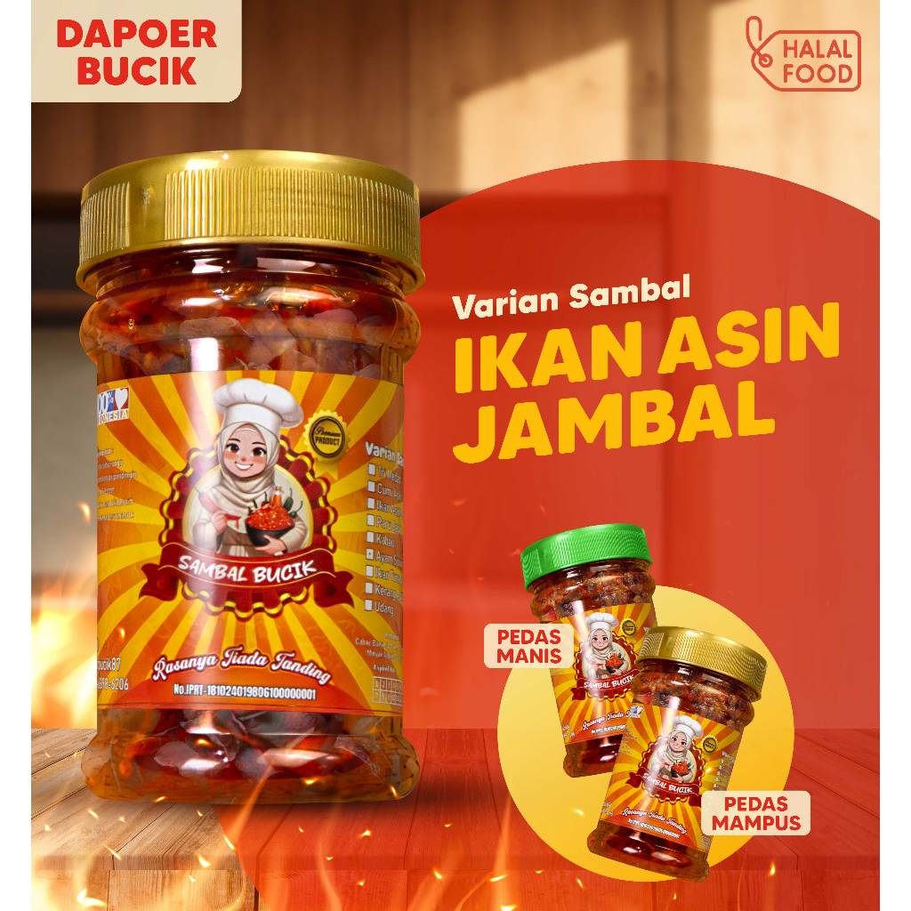 

sambal bucik ikan asin jambal roti