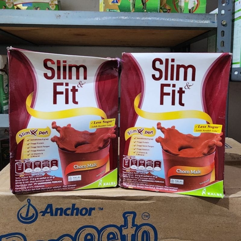 

Slim & Fit Choco Malt 312gr Susu Diet Pengganti Makan