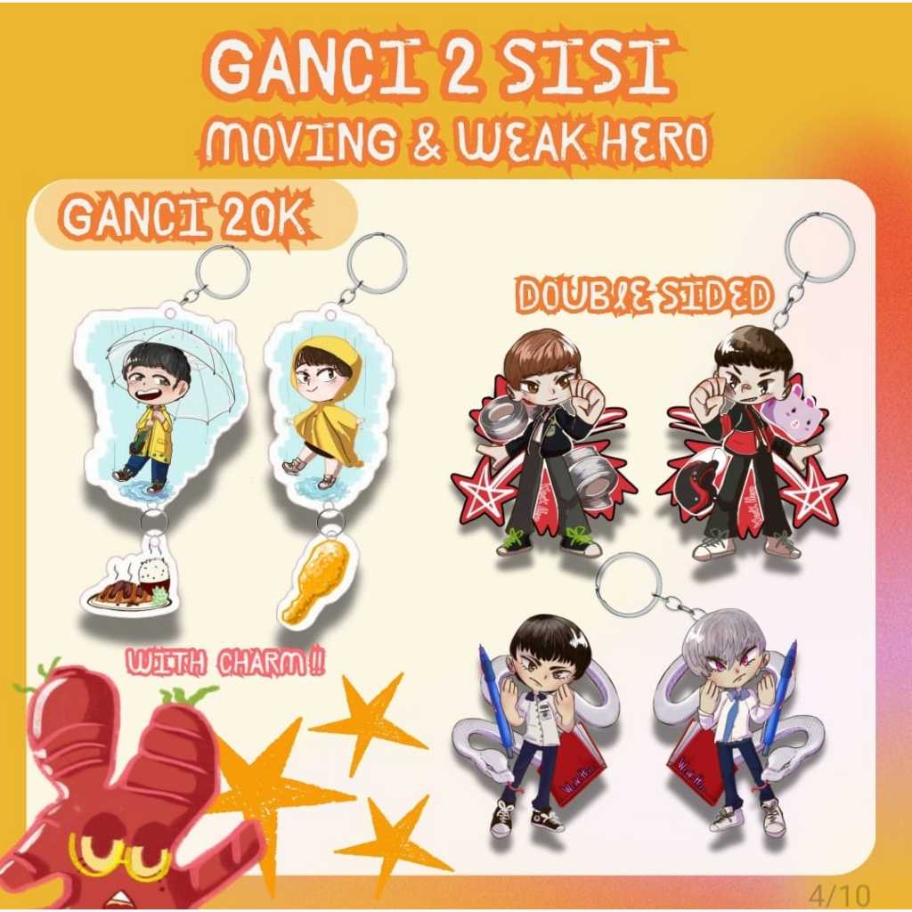 Gantungan Kunci Drakor Moving, Weak Hero