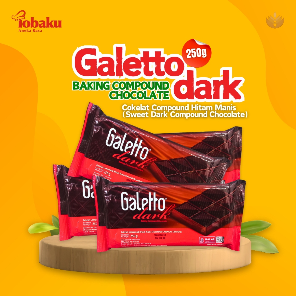 

GALETTO DARK Sweet Baking Compound Chocolate 250g _