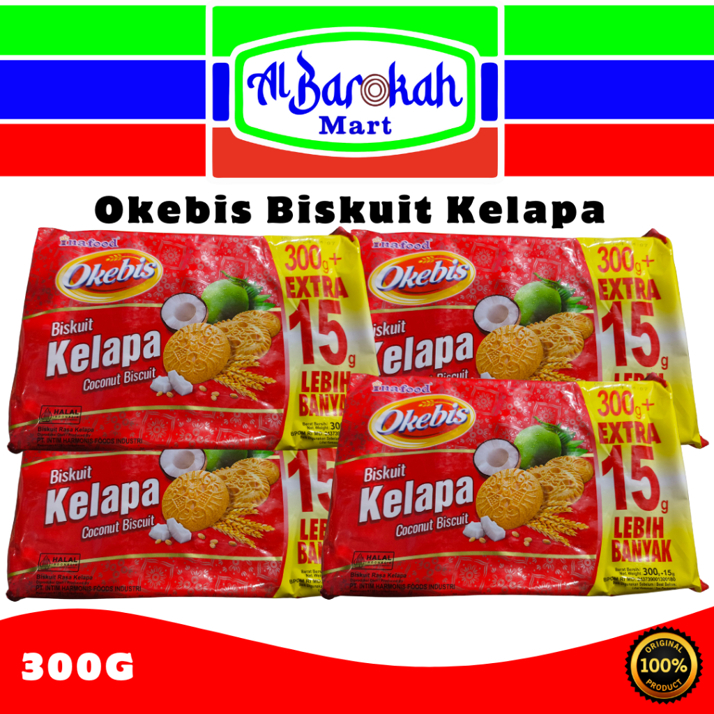 

Okebis Biskuit Kelapa 300g Lezat