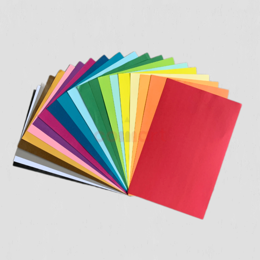 

1 Lembar Kertas Cover Jilid Manila F4 / Brief Card (BC) Putih Folio / Warna Tua / Warna Muda