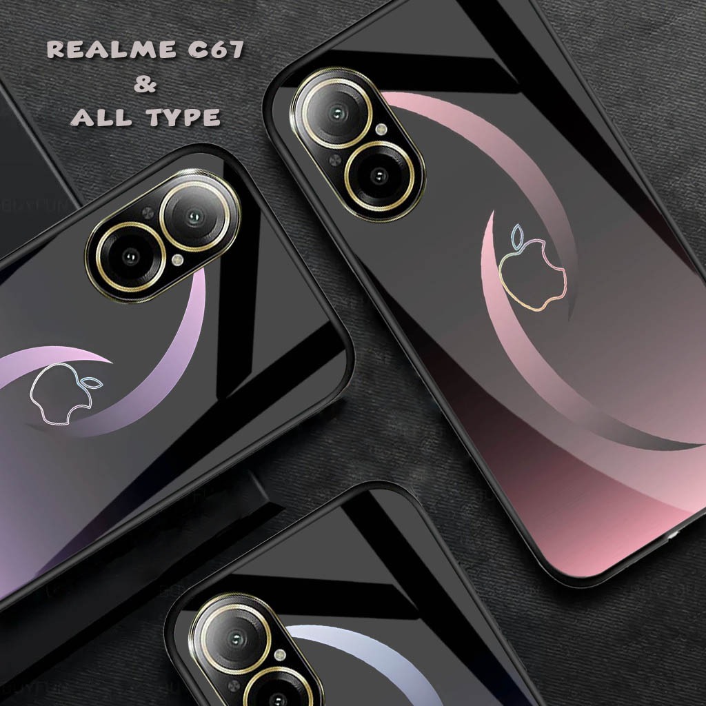 [FK-71] Softcase Glossy Glass Realme C67 Terbaru Silikon For - Realme C67 - Kesing Realme C67 Terbar