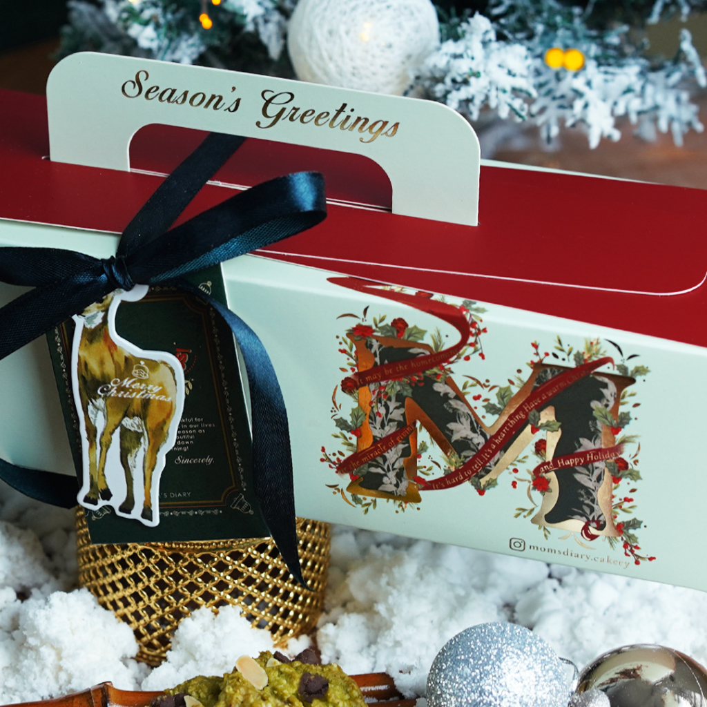 

Hampers Natal / Christmas Hampers / Parcel Natal - Spesial Oatmeal Cookies + ChocoPuff Soes 3 Jars FREE Greeting Card + Hangtag