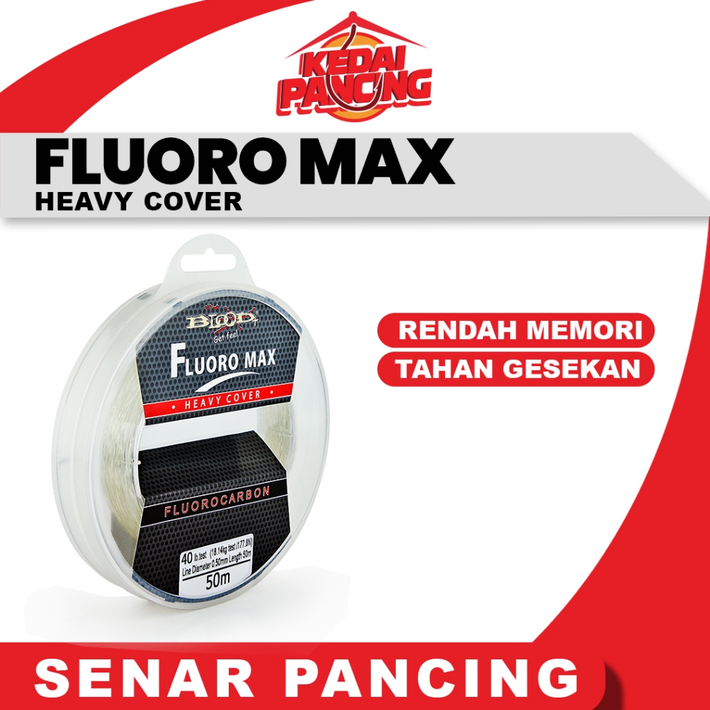 SENAR PANCING BLOOD LEADER FLUOROMAX FLUOROCARBON 50 M