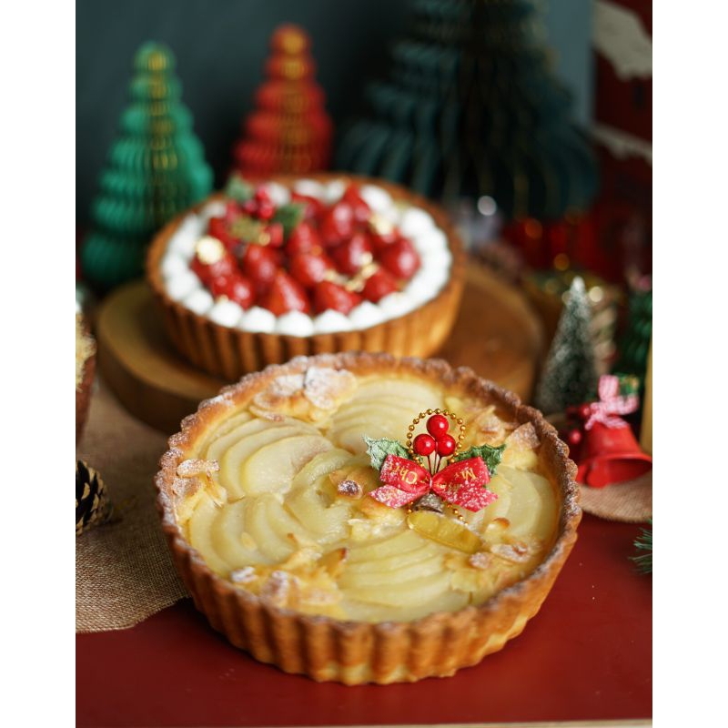 

ALMOND PEAR TART (TARTE BOURDALOUE) - Hampers Natal - Christmas Hampers - Parcel Natal - New Year Gift