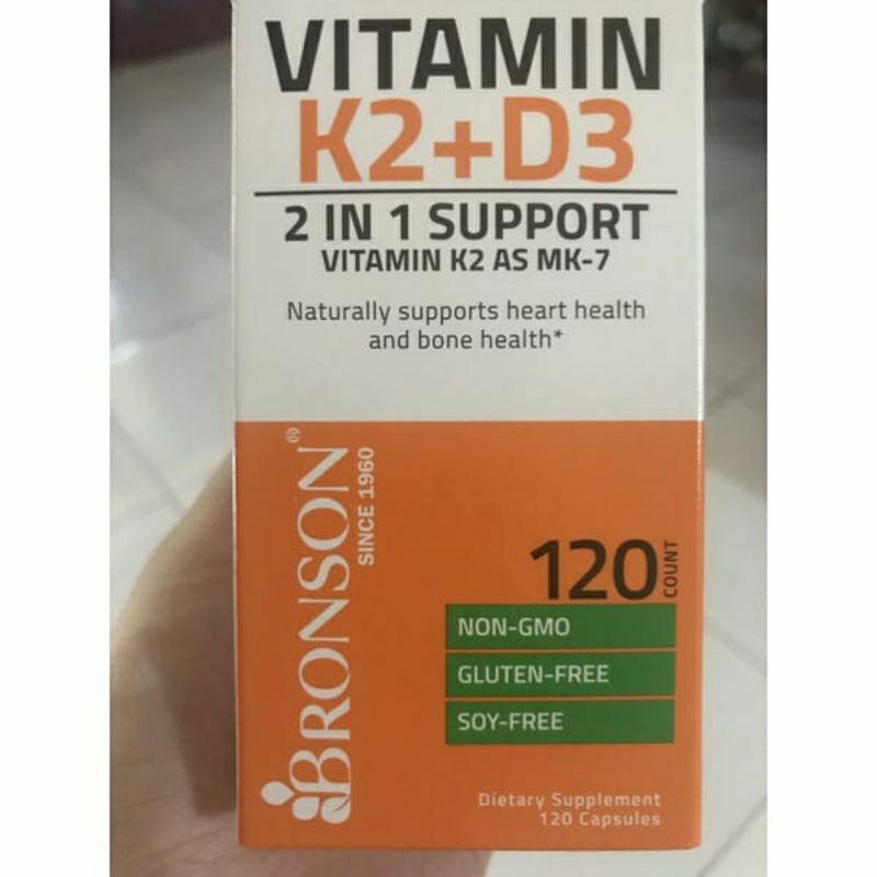 Bronson Vitamin K2+D3 5000iu Original 120 Capsule