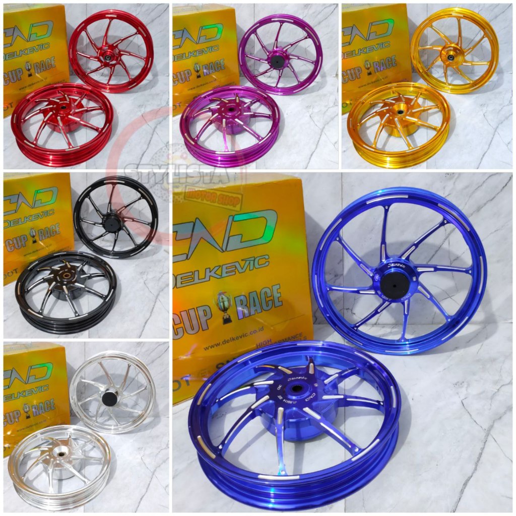 VELG DELKEVIC M8 P-8 AK88 M-8 VARIO 110 / 125 / 150 / PCX 160 ABS CBS / AEROX OLD / AEROX NEW / NVX 