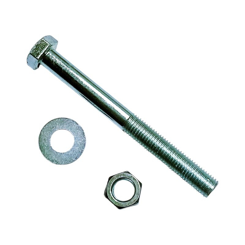 Baut mur ring set baut M16 X 15CM kunci 24mm putih galvanis drat kasar termurah