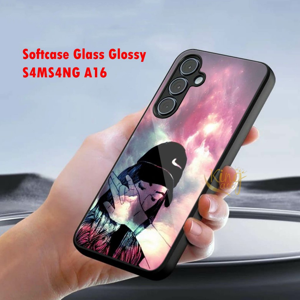 Casing Hp Samsung A16 2024 Softcase Glass Glossy Samsung A16 2024 Case Hp Samsung A16 2024- K61
